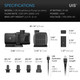 AC Infinity UIS Amphibious Pump, 528 GPH (2000 L/H) with 10-Speed Controller