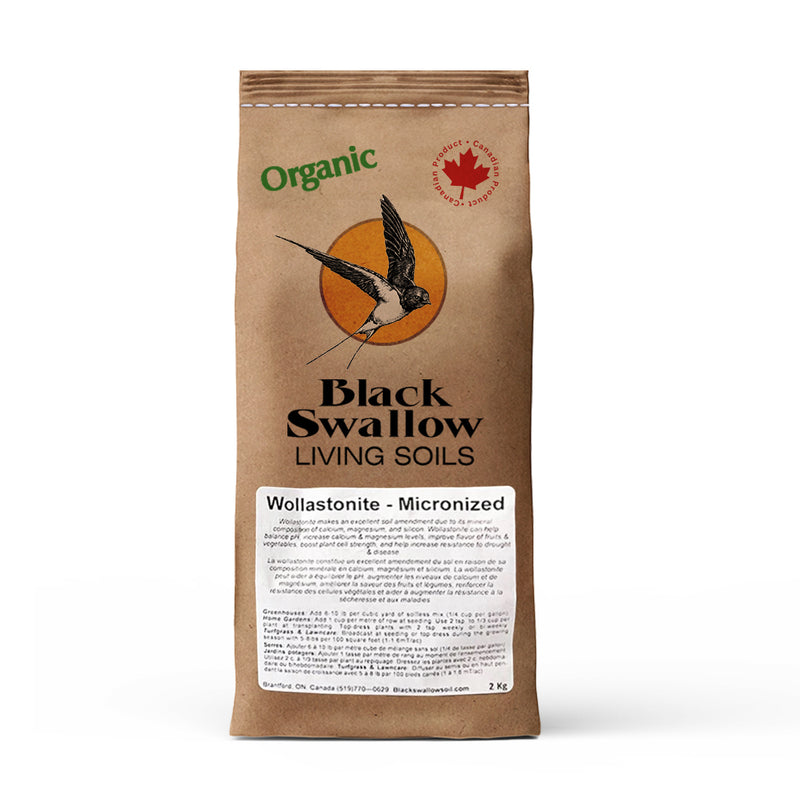 Black Swallow Wollastonite Rock Dust 4.4LB - Indoor Farmer