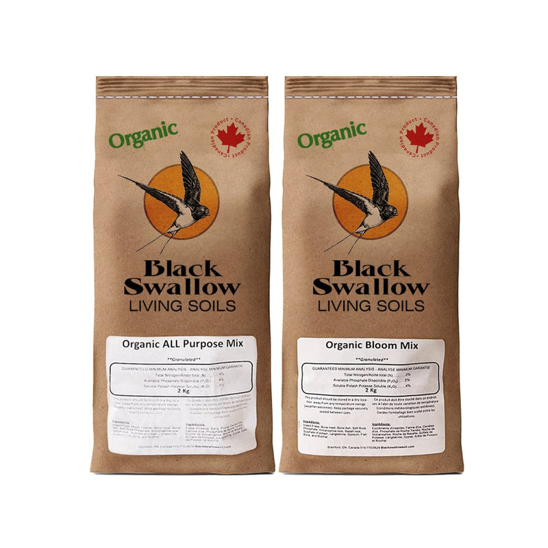 Black Swallow Organic All Purpose & Bloom Bundle 2 kg - Indoor Farmer