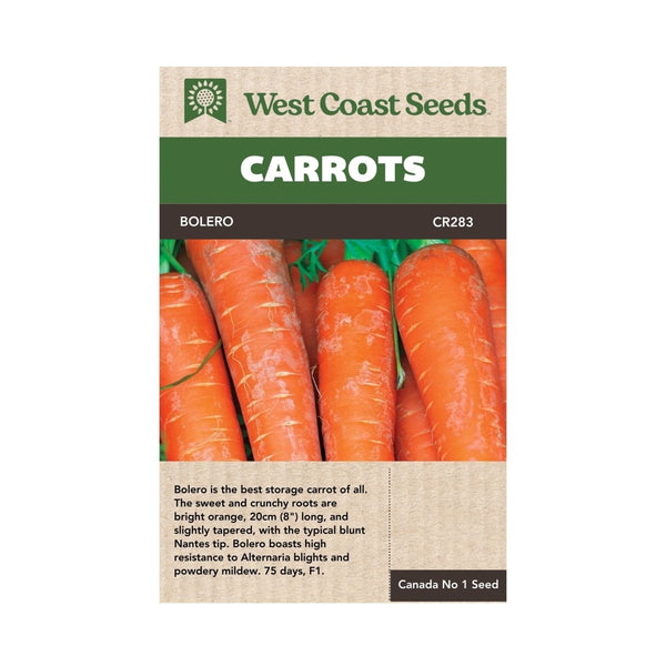 Bolero Carrot Seeds 1g (Approx 270 seeds) - Indoor Farmer