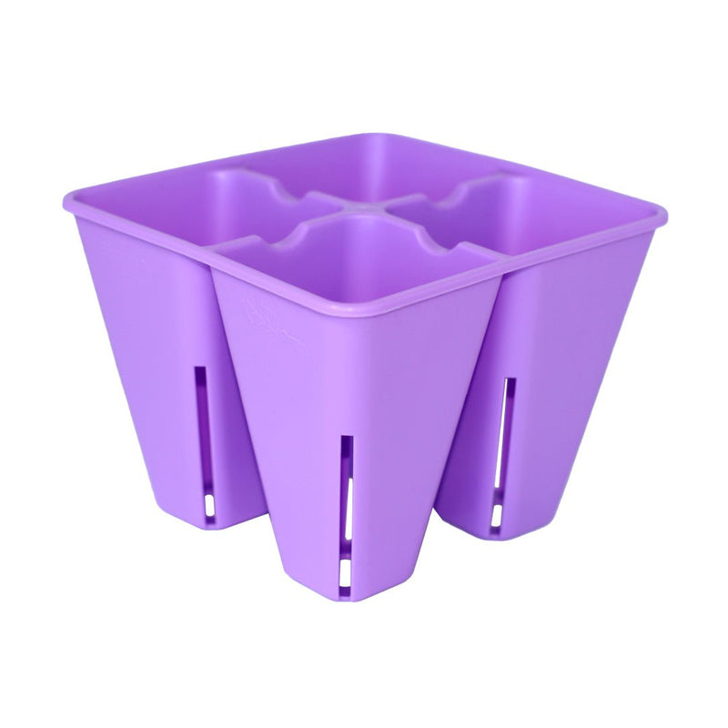 Bootstrap Farmer 4 Cell Plug Tray Inserts Purple - Indoor Farmer