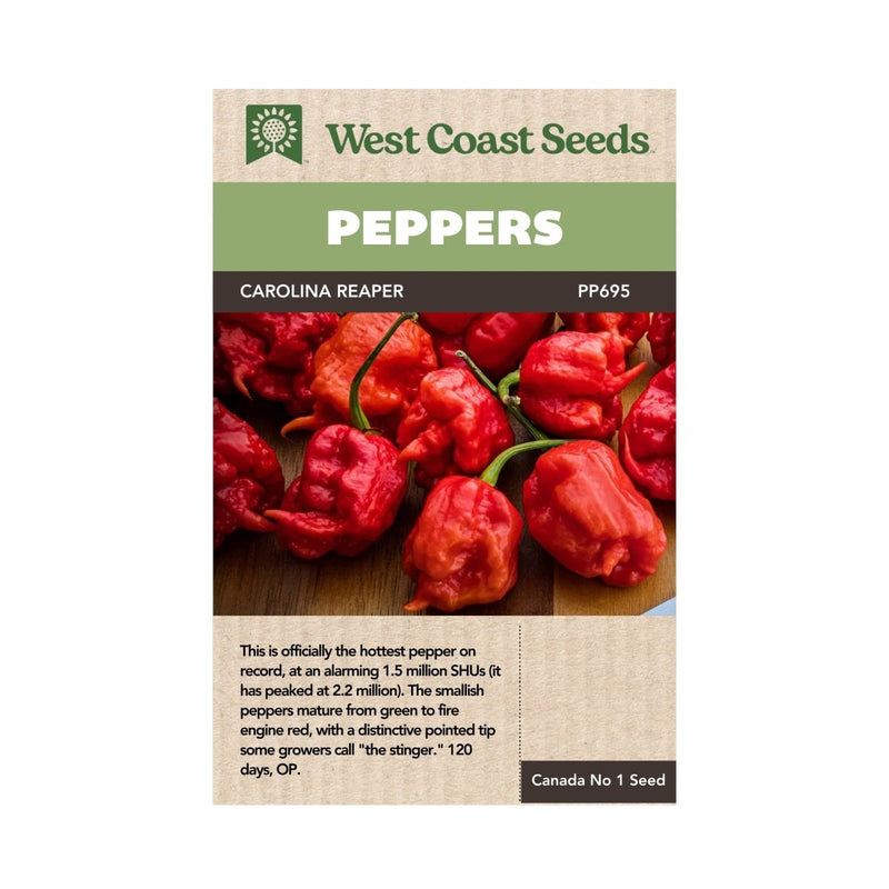 Carolina Reaper Pepper Seeds 10 seeds - Indoor Farmer