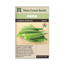 Clemson Spineless Organic Okra Seeds 51 seeds - Indoor Farmer