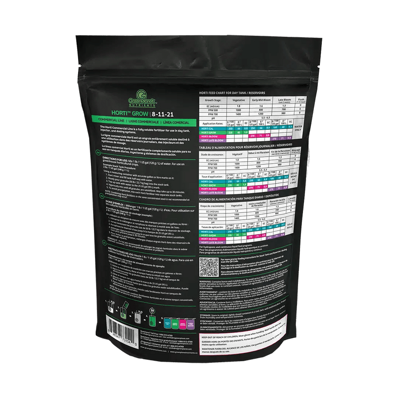 Green Planet Horti Grow (8 - 11 - 21) 5 LB - Indoor Farmer