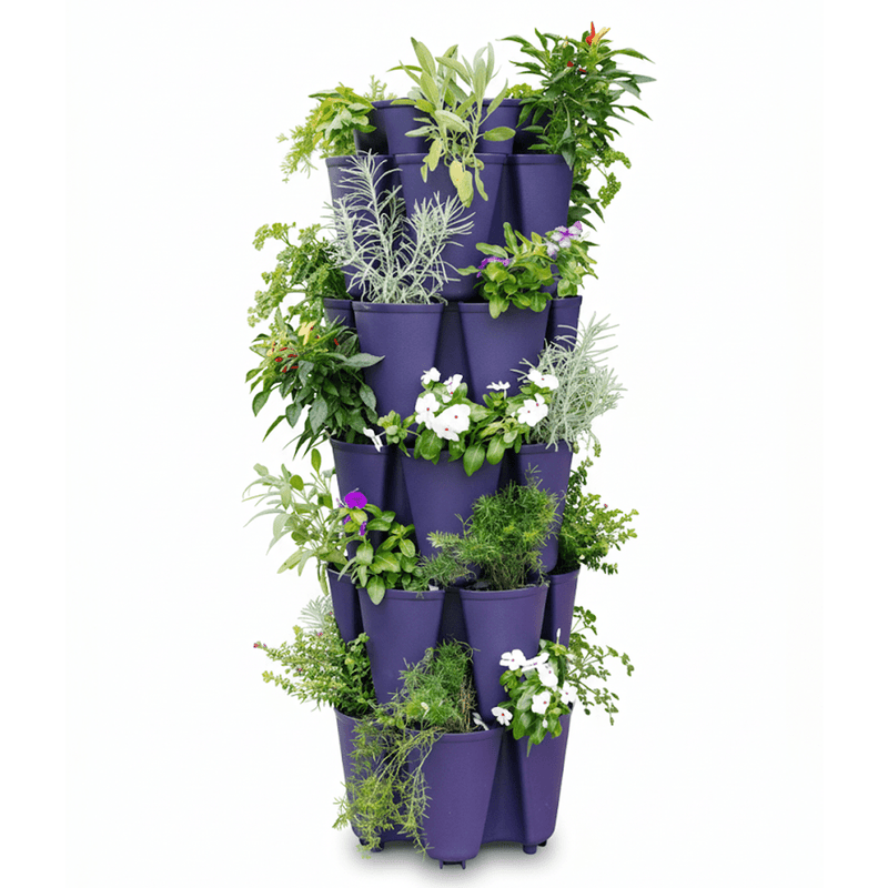 GreenStalk 5 Tier Original Vertical Planter Blackberry - Indoor Farmer