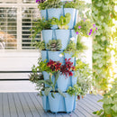 GreenStalk 5 Tier Original Vertical Planter Glacier Blue - Indoor Farmer