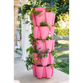 GreenStalk 5 Tier Original Vertical Planter Strawberry Pink - Indoor Farmer
