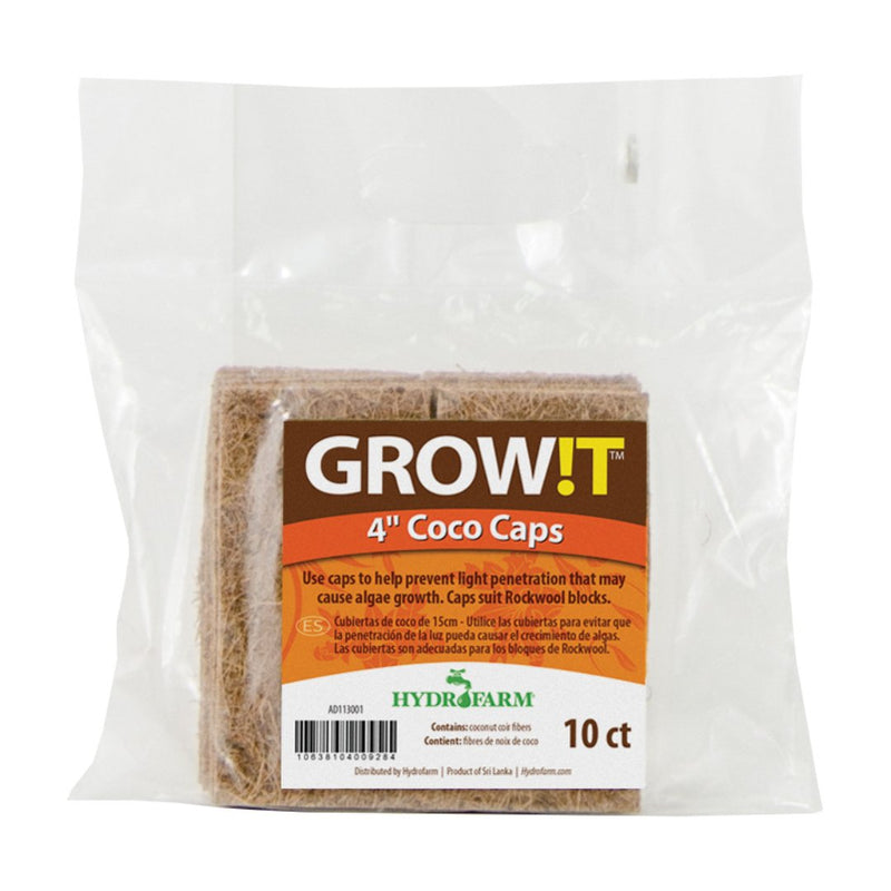 Grow!t Coco Caps (10 Pack) 4 INCH - Indoor Farmer