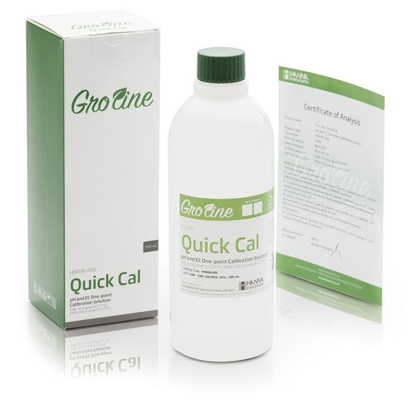 Hanna GroLine Quick Cal One - Point Calibration Solution 460 ML - Indoor Farmer