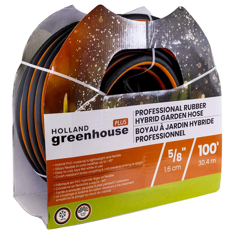 Holland Greenhouse PLUS Professional Rubber Hybrid Garden Hose - Indoor Farmer