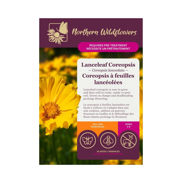 Lanceleaf Coreopsis Seeds Approx. 30 seeds - Indoor Farmer