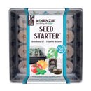 McKenzie Seeds with Jiffy Greenhouse Seed Starter Kit with 16 Large Peat Pellets (50MM) - Indoor Farmer
