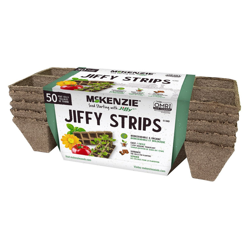 McKenzie Seeds with Jiffy Strips 10 - 50 Pots Refill - Indoor Farmer