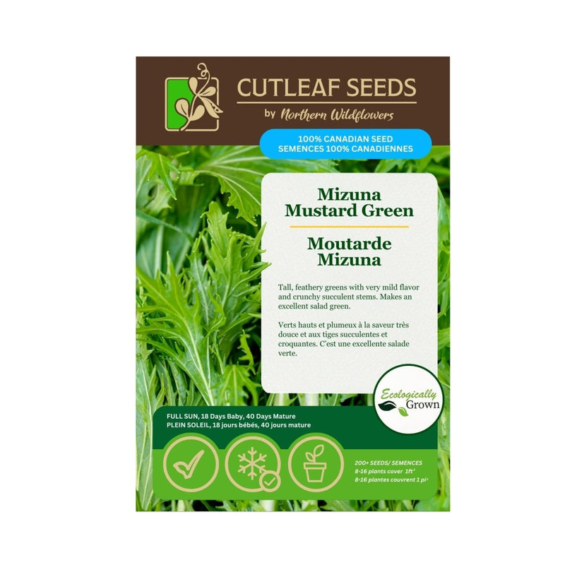 Mizuna Mustard Green Seeds Approx. 200 seeds - Indoor Farmer