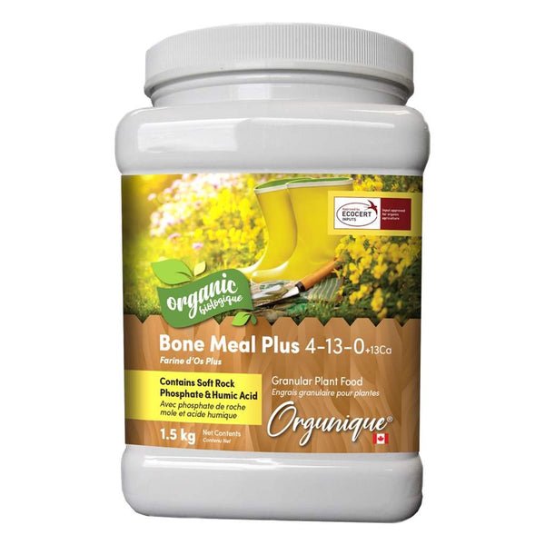 Orgunique Organic Bone Meal Plus (4 - 13 - 0) 1.5 KG - Indoor Farmer