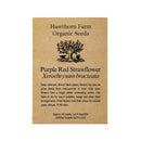 Purple Red Strawflower Seeds 65 Seed Packet - Indoor Farmer