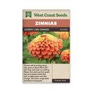 Queeny Lime Orange Zinnia Seeds 25 seeds - Indoor Farmer