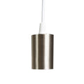 Soltech Solutions Modern Pendant &amp; Socket White Pendant / Nickel Socket - Indoor Farmer