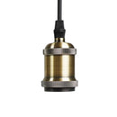 Soltech Solutions Modern Pendant &amp; Socket Black Pendant / Bronze Metal Socket - Indoor Farmer