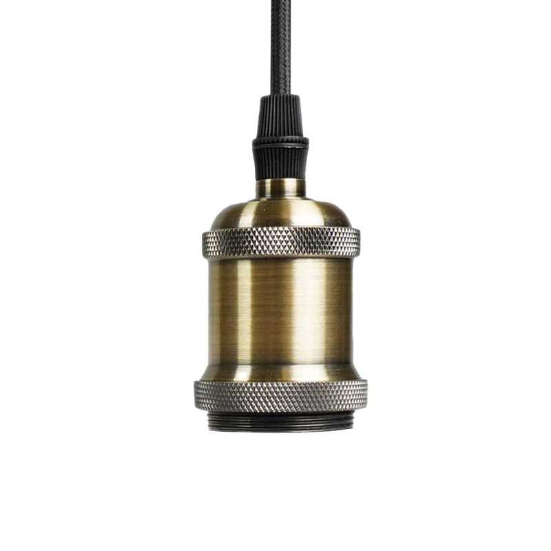 Soltech Solutions Modern Pendant &amp; Socket Black Pendant / Bronze Metal Socket - Indoor Farmer