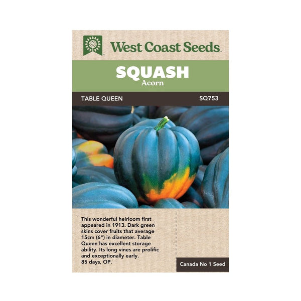 Table Queen Acorn Squash Seeds 3g (Approx. 25 Seeds) - Indoor Farmer