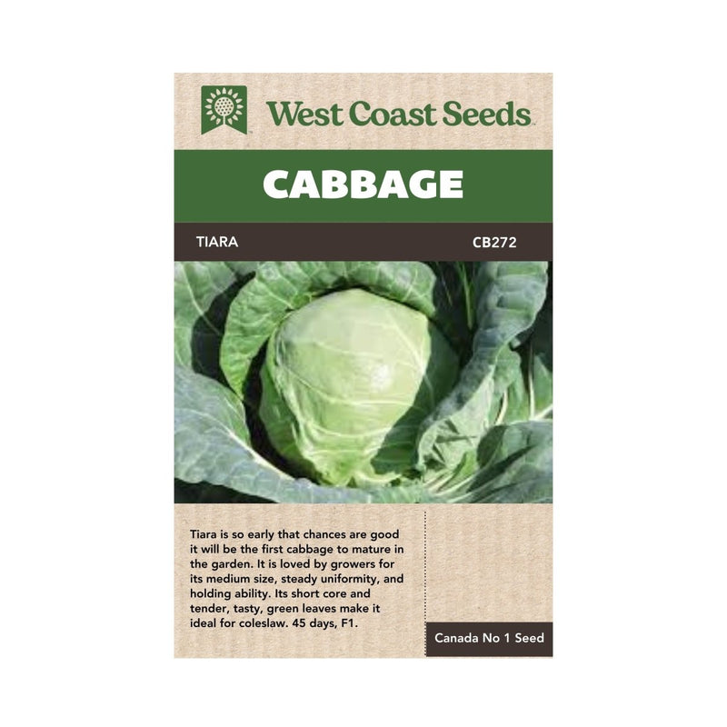 Tiara Coated Cabbage Seeds 0.35g (approx. 50 seeds) - Indoor Farmer