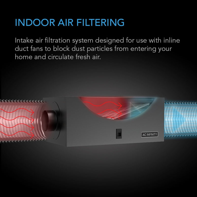 AC Infinity Air Filter Box 6 INCH (800 CFM) - Indoor Farmer
