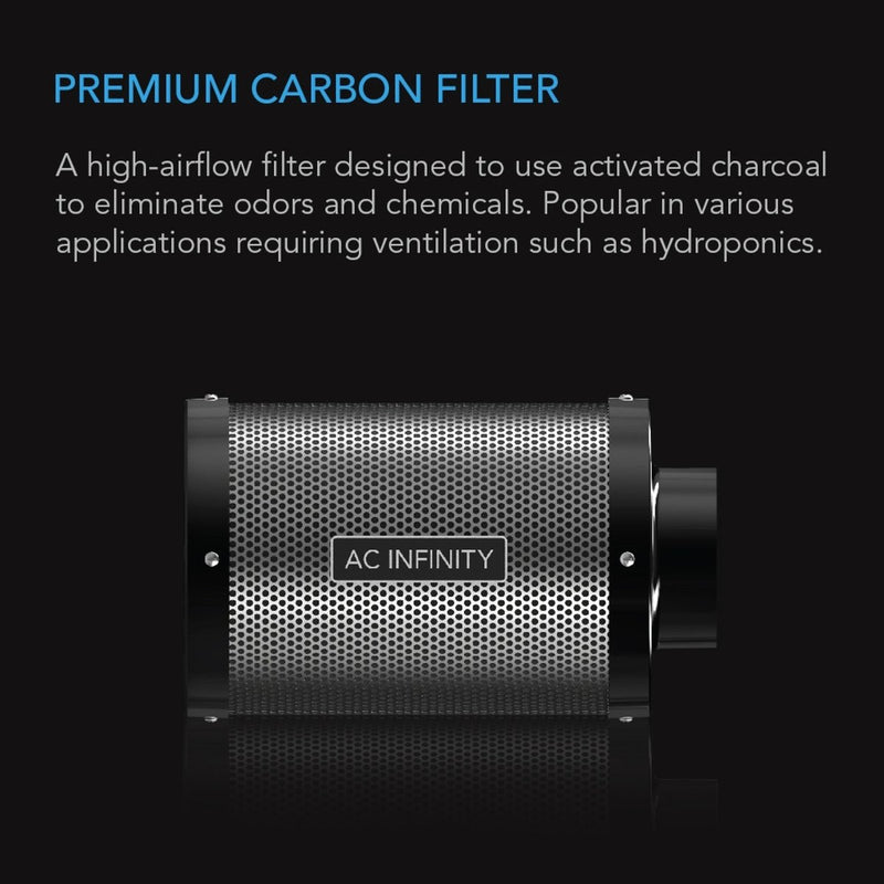 AC Infinity Australian Charcoal Carbon Filter 6 INCH (410 CFM) - Indoor Farmer