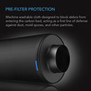 AC Infinity Pre - Filter Cloth for Carbon Filter (2 Pack) 4 - INCH - Indoor Farmer