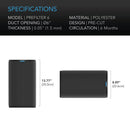 AC Infinity Pre - Filter Cloth for Carbon Filter (2 Pack) 6 - INCH - Indoor Farmer