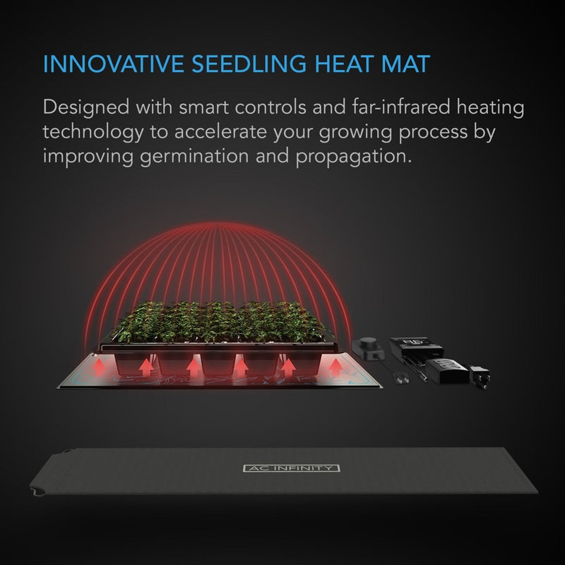 AC Infinity SUNCORE Seedling Heat Mat with Thermostat &amp; Controller (Coming Soon) - Indoor Farmer