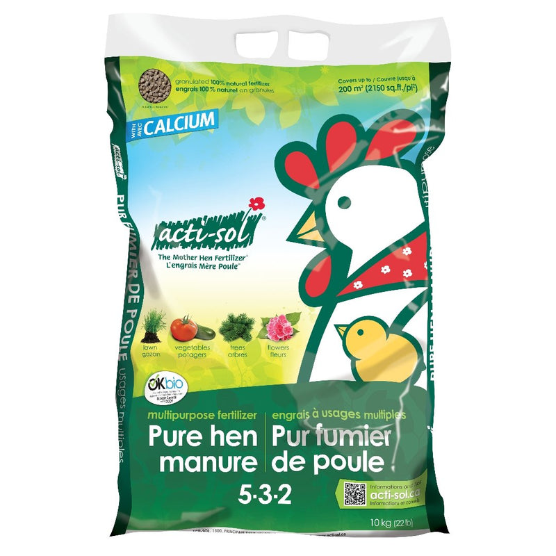 Acti-Sol Multipurpose Organic Fertilizer (5-3-2) 10 KG - Indoor Farmer