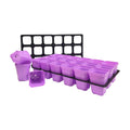 Bootstrap Farmer 3.3" Heavy Duty Seed Starting Pots with Inserts Purple - Indoor Farmer