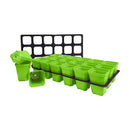 Bootstrap Farmer 3.3" Heavy Duty Seed Starting Pots with Inserts Green - Indoor Farmer