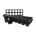 Bootstrap Farmer 3.3" Heavy Duty Seed Starting Pots with Inserts Black - Indoor Farmer