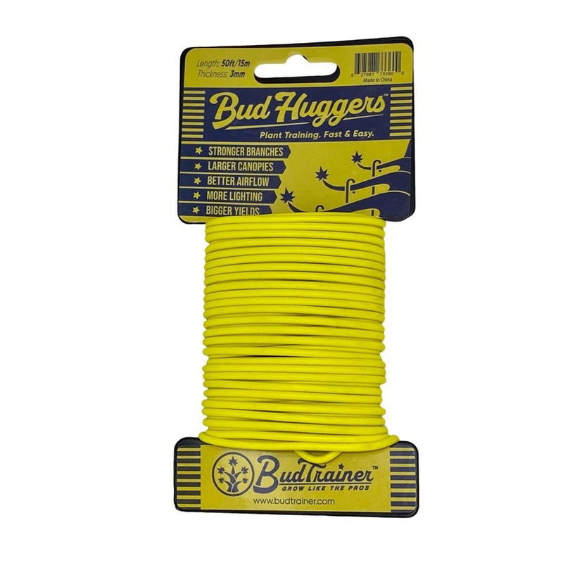 BudTrainer BudHugger Soft Plant Training Ties Yellow (50FT) - Indoor Farmer