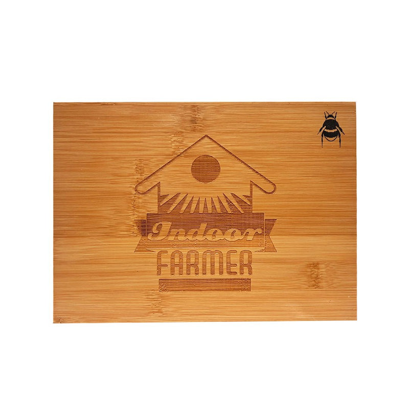 Bzz Box Locking Stash Box with Indoor Farmer Logo - Bamboo - Indoor Farmer
