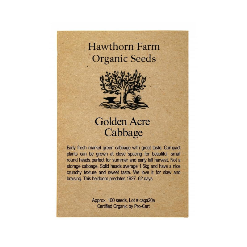 Cabbage - Golden Acre Seeds - Indoor Farmer