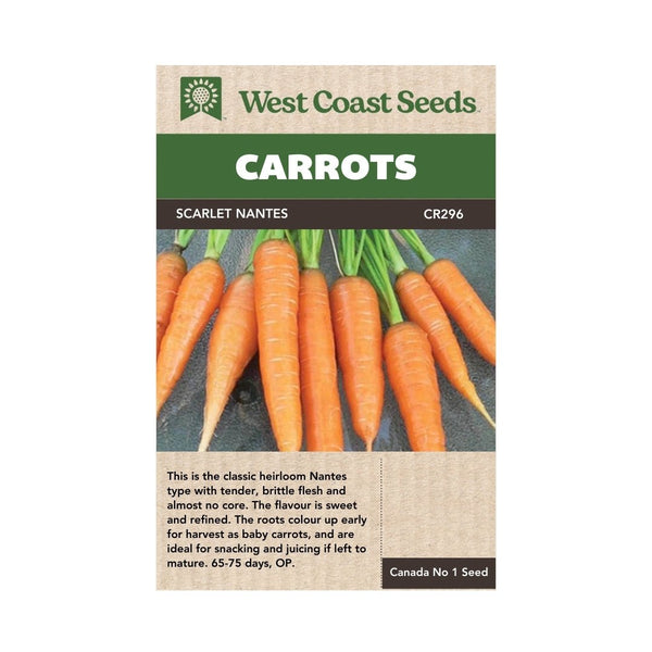 Carrot - Scarlet Nantes Carrot Seeds - Indoor Farmer