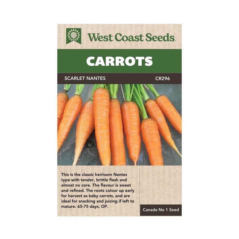 Carrot - Scarlet Nantes Carrot Seeds 0.75g (approx. 780 seeds) - Indoor Farmer