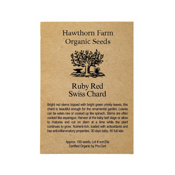 Chard - Ruby Red Swiss Chard Seeds - Indoor Farmer