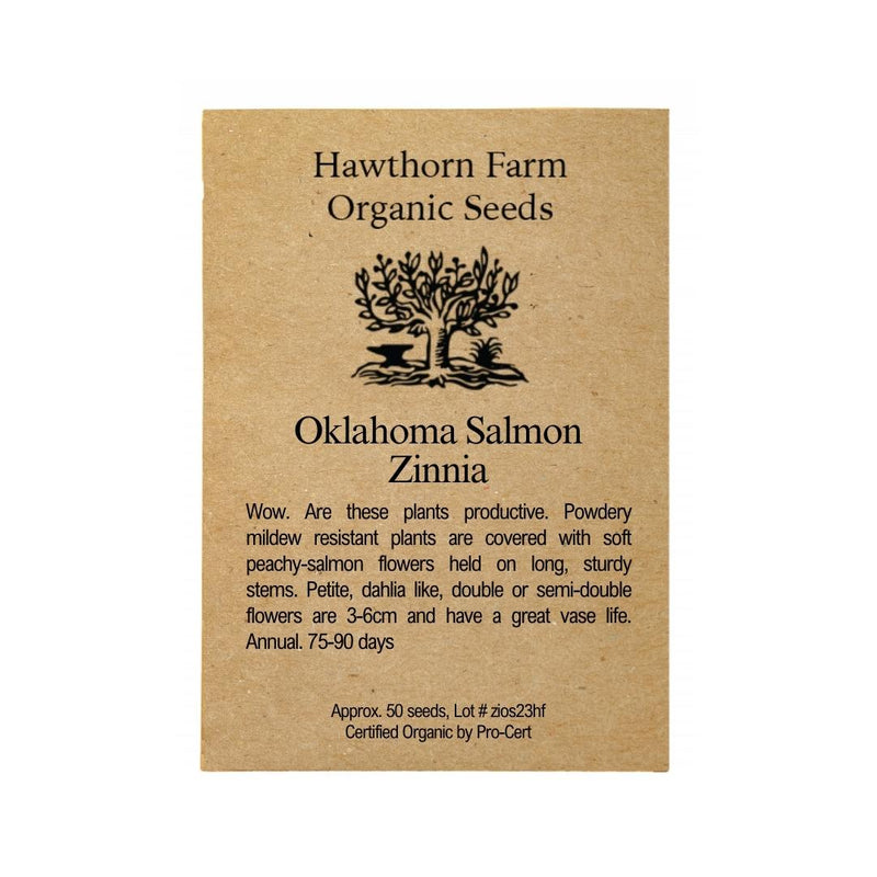 Flowers - Oklahoma Salmon Zinnia Seeds - Indoor Farmer