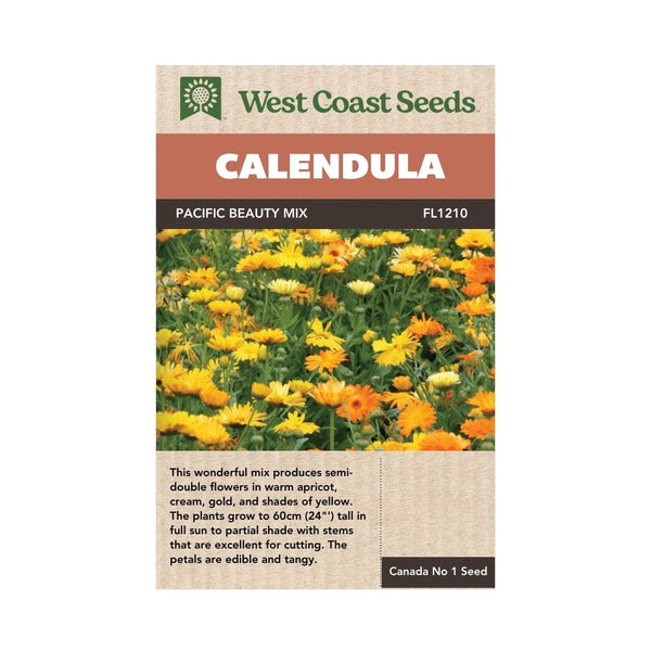 Flowers - Pacific Beauty Mix Calendula Seeds - Indoor Farmer