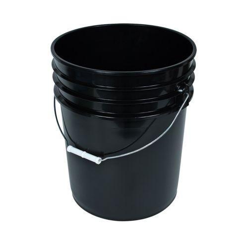Food Safe / Heavy Duty Bucket w/Handle BLACK - Indoor Farmer