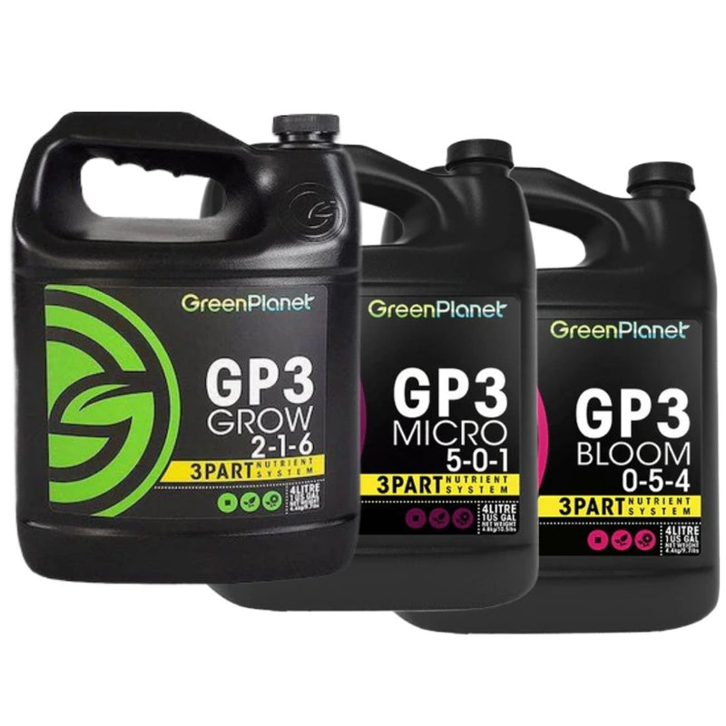 Green Planet GP3 Base Nutrient Pack - Indoor Farmer