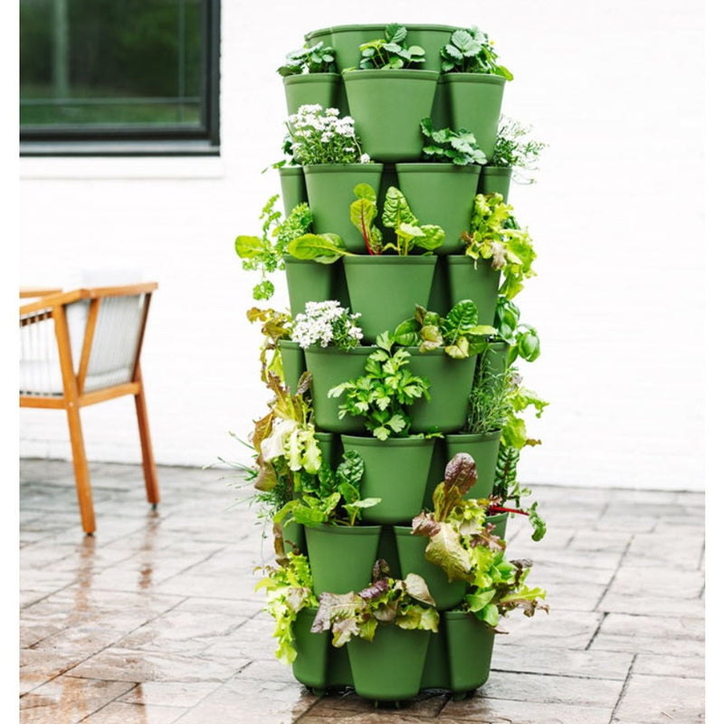 GreenStalk 7 Tier Leaf Vertical Planter - Indoor Farmer