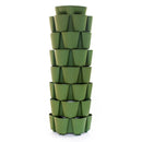 GreenStalk 7 Tier Leaf Vertical Planter - Basic Texture Evergreen - Indoor Farmer