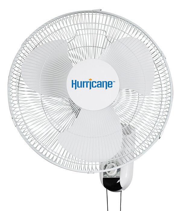 Hurricane Classic Oscillating Wall Mount Fan 16" - Indoor Farmer