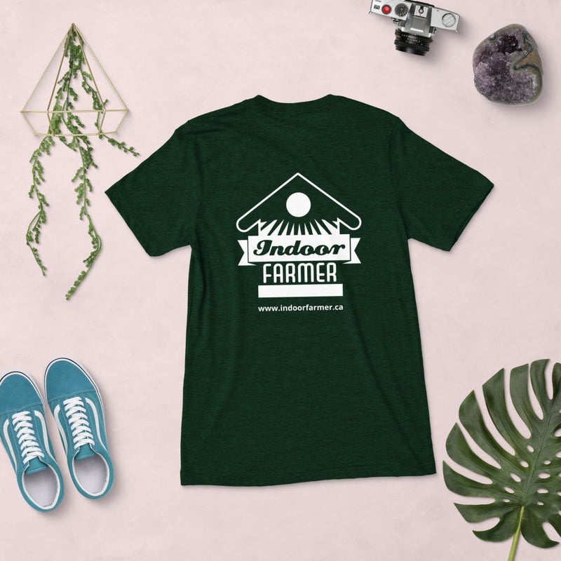 Indoor Farmer Unisex Triblend Tee Front/Back Logo - Indoor Farmer