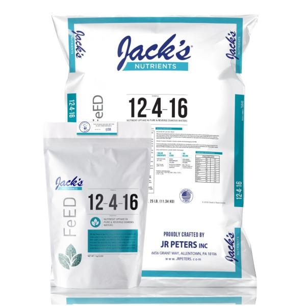 Jack's Nutrients (RO Water) 12-4-16 - Indoor Farmer